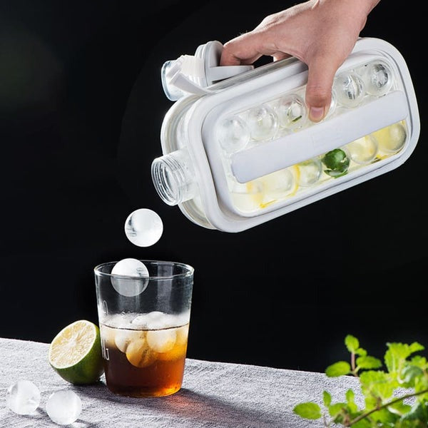 Garrafa De Gelo Esférica 2 em 1 Ice Ball Maker - EzyShop