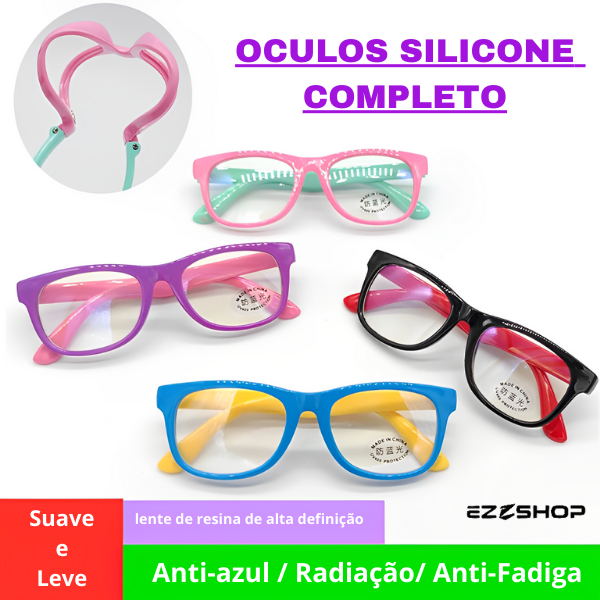 Óculos Kid de Silicone Antirreflexivo Luz Azul - Ultimas Unidades - EzyShop