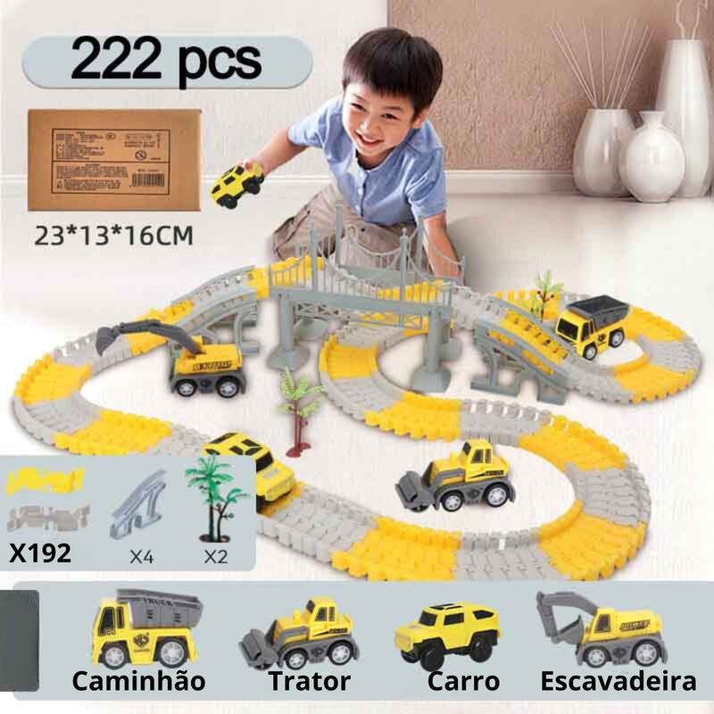 Kit de Trilhos e Carro Elétrico - Promoção Especial Pré Dia das Crianças! - EzyShop