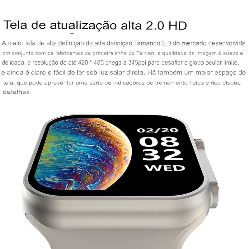 Smartwatch 8 Ultra Pro Series 8 Original + (Pulseira de Brinde) Ultimas Unidades - EzyShop