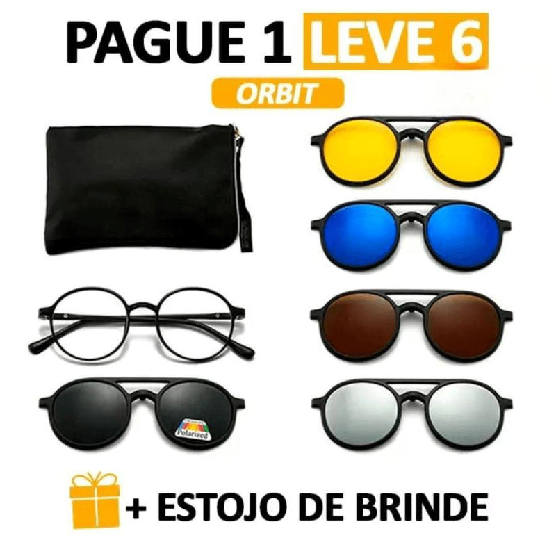 Óculos de Sol Polarizado - Pague 1 leve 6 + Estojo de Brinde - EzyShop