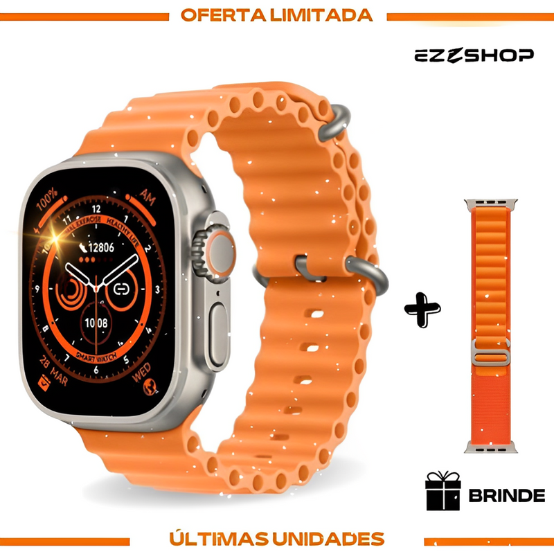 Smartwatch 8 Ultra Pro Series 8 Original + (Pulseira de Brinde) Ultimas Unidades - EzyShop