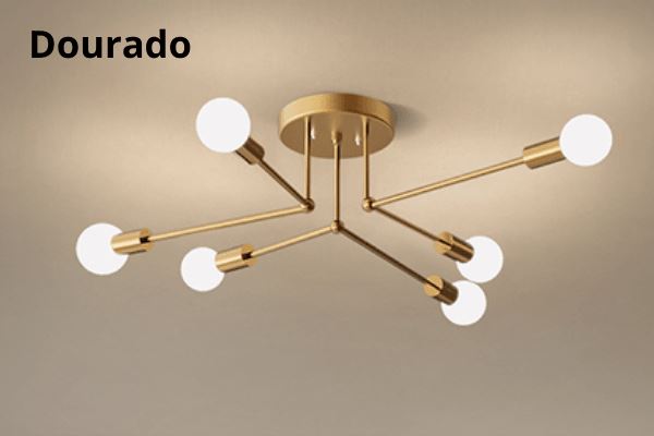 Lustre Elegante De Ferro Forjado -Lumière Bellezza - EzyShop